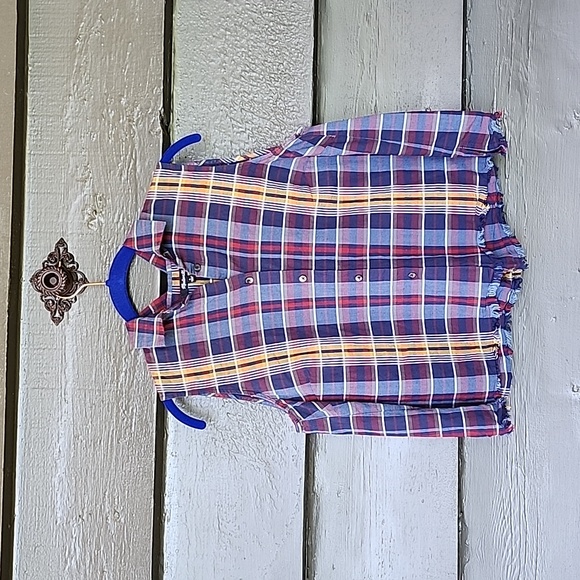 Madewell Moment Shirt in Madras Plaid sz S Women's - Picture 3 of 6